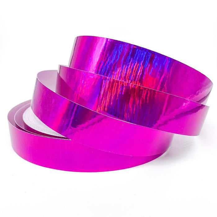 Raspberry Holographic Rainbow Tape — Identi-Tape
